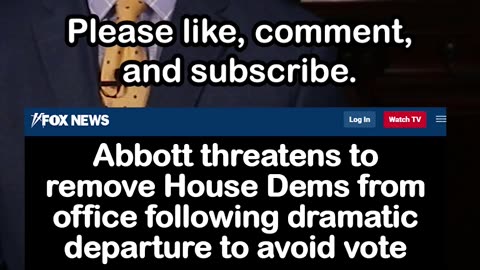 Texas Gov Abbott Threatens to Remove, Arrest AWOL Texas House Dems after Departure to Avoid Vote