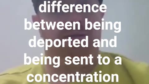 Nobody is being sent to a concentration camp.