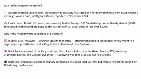 BlackRock wants Saudi's billions while backing the Gaza war? You can’t do both.