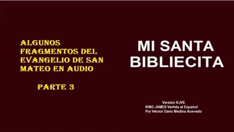 MI SANTA BIBLIECITA 40 Mateo - Parte 3