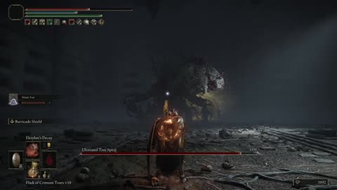 Elden Ring NG+1 | Ulcerated Tree Spirit of Giants' Mountaintop Catacombs boss fight w/Mimic Tear