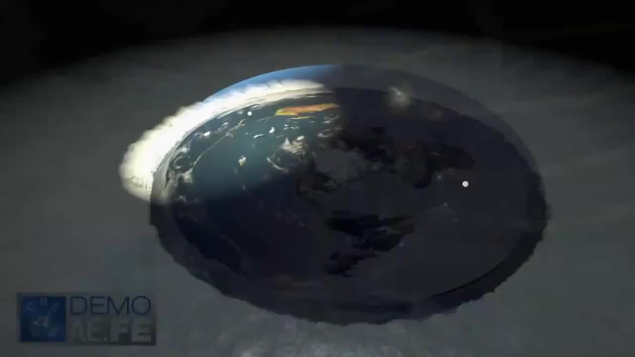 Flat Earth Model / Geocentric Model ANIMATION