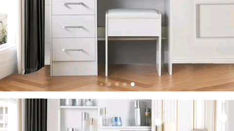 elegant white vanity desk—the ultimate blend of beauty and function!