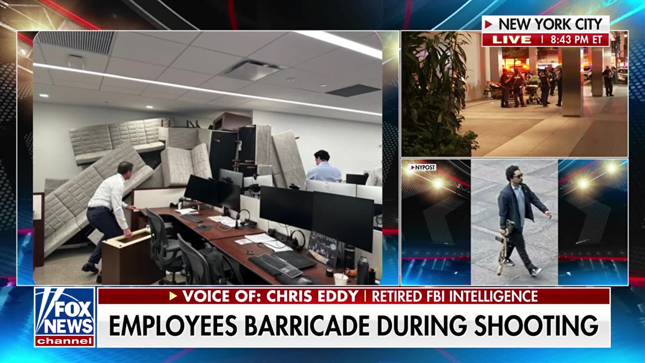 Released photo shows how employees barricaded during Manhattan shooting