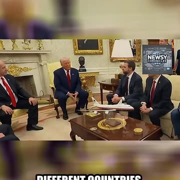 Trump Takes Reporters' Questions About Tariffs During Oval Office Meeting With Netanyahu