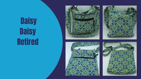 Vera Bradley Daisy Daisy Small Hipster Crossbody Retired Floral