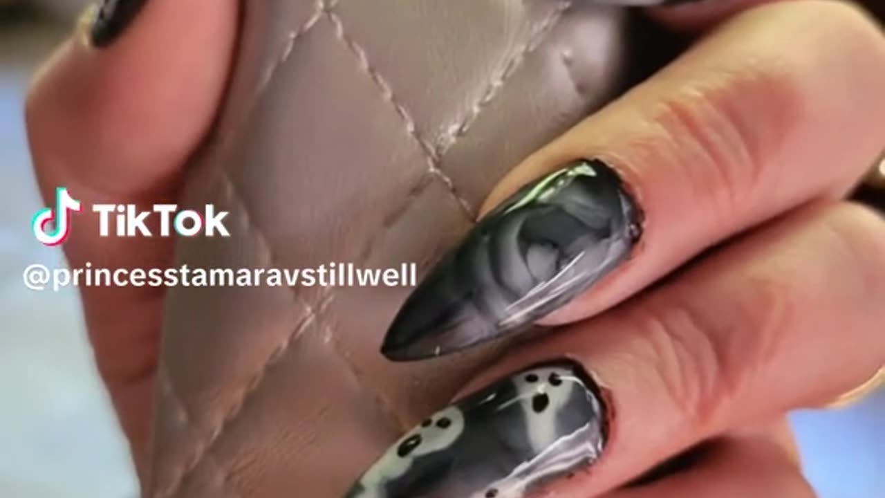 Halloween Nails Welcome to my dark side