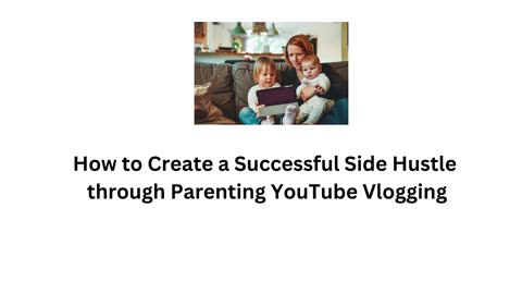 How to Create a Successful Side Hustle through Parenting YouTube Vlogging