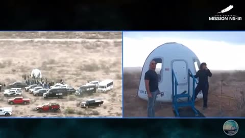Blue Origin fake space flight blooper