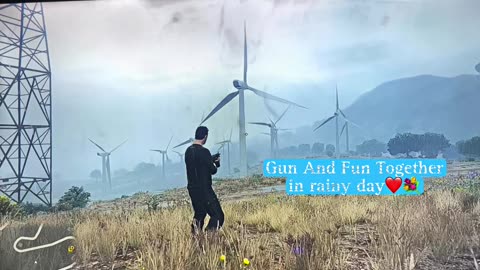 “Raindrops falling, bullets flying — just another wild GTA night!”