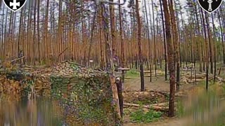 Drone Enters Forest and Flies Through Front Door of Russian Bunker