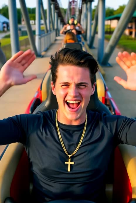 ALMOST AT THE TOP OF THE ROLLER COASTER!