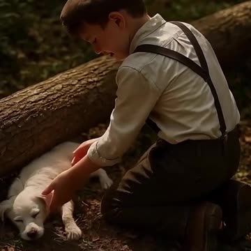 Un niño y su mascota. Dos almas libres corriendo por el mundo