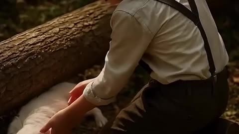 Un niño y su mascota. Dos almas libres corriendo por el mundo