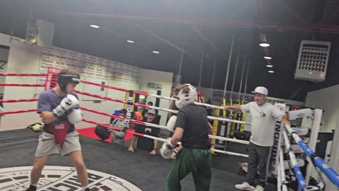Joey sparring Michael 1 10/23/25