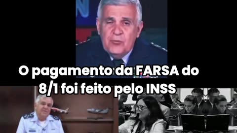 O pagamento da FARSA do 8/1 foi feito pelo INSS. Basta saber quanto o mourão ganhou, já que foi o único que saiu ileso.