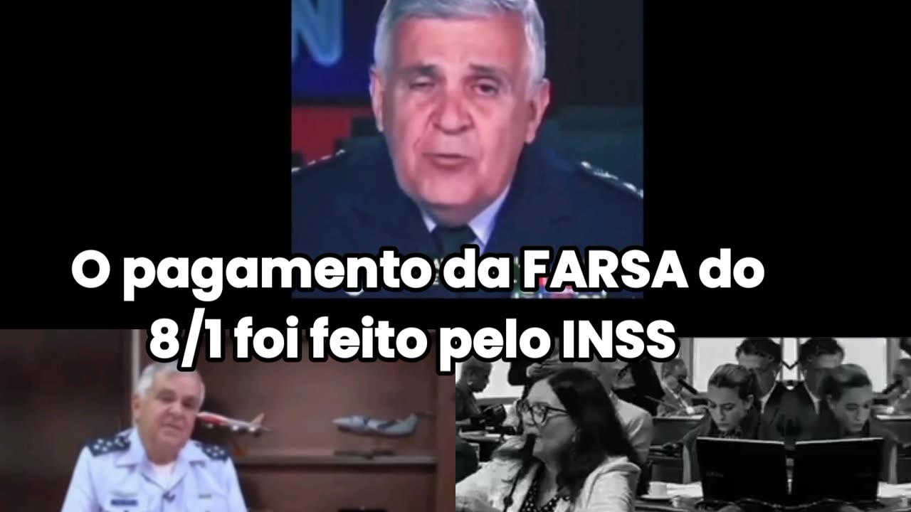 O pagamento da FARSA do 8/1 foi feito pelo INSS. Basta saber quanto o mourão ganhou, já que foi o único que saiu ileso.