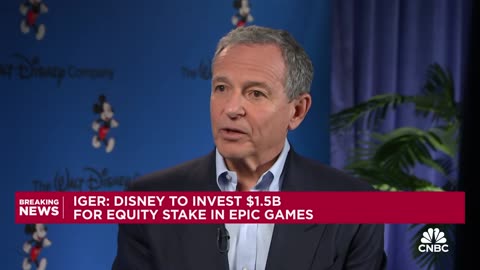 Disney CEO Bob Iger: Disney entering into a strategic partnership with Epic Games