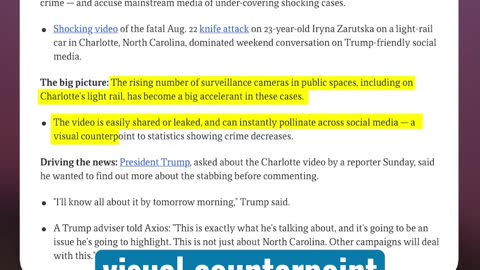 Axios’ Post-Charlotte Stabbing Analysis: The Problem Is There are Too Many Cameras in Public Spaces