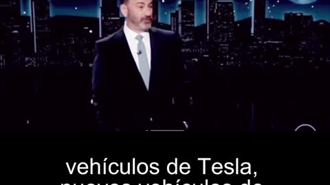 Jimmy Kimmel and his audience mock domestic terrorism against Tesla