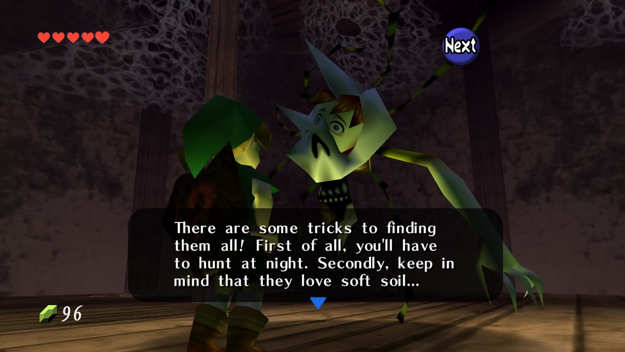 Zelda Ocarina of Time - Visiting the House of Skulltula