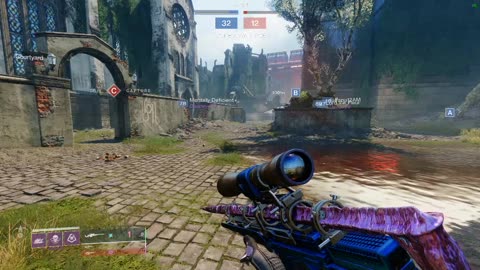 Destiny 2 i get sniped, i take revenge by sniping two people on point