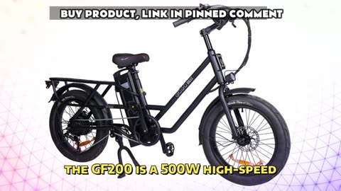 GOGOBEST GF200 Electric Bike 500W Motor 48V 15.6Ah Battery 20 Inch Fat Tire Electric Bike