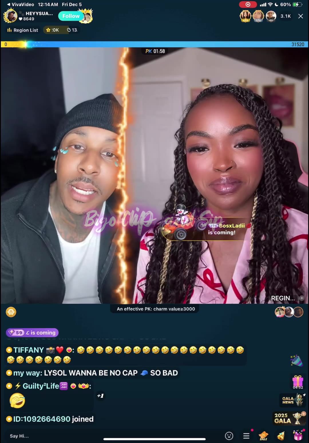 Lionel lines Liyah n talks about night in the shed n $50 he sent her today 12/4/25 #bigoclipandsip