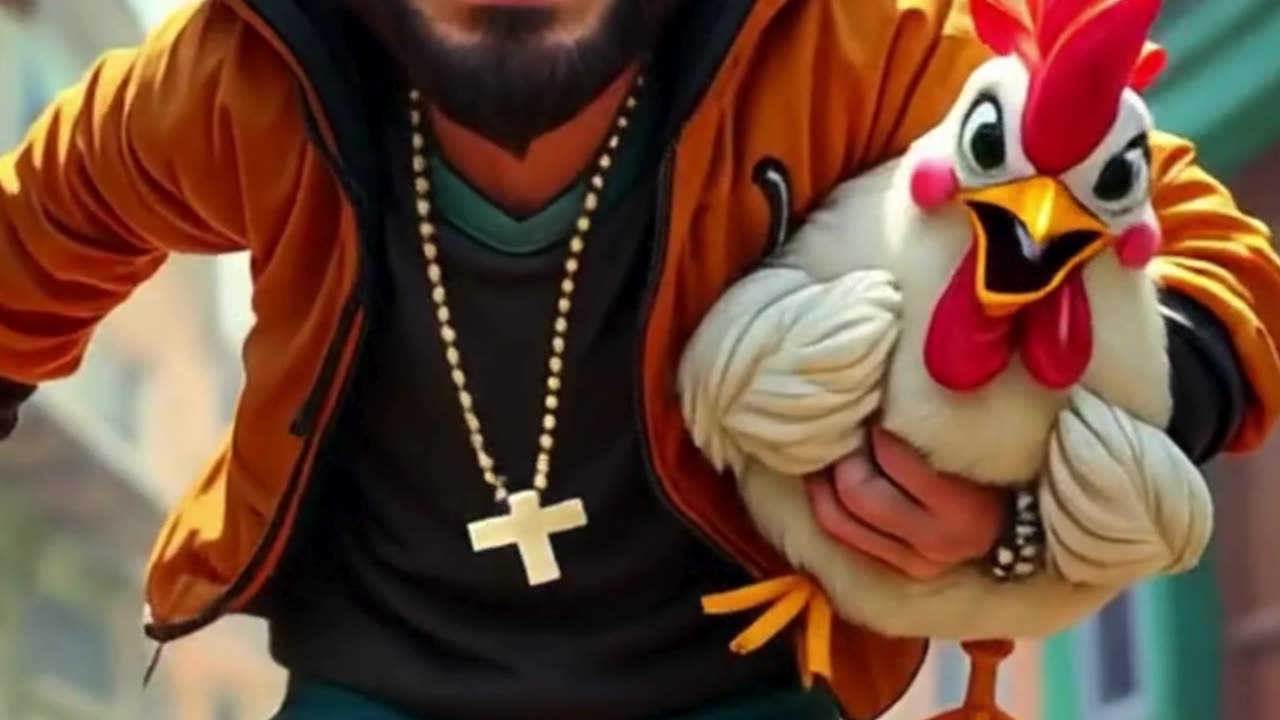 🐓 Man and His Chicken