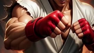 RYU KICKING IT STREETFIGHTER URBAN AI FANTASY