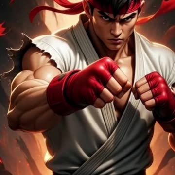 RYU KICKING IT STREETFIGHTER URBAN AI FANTASY