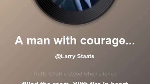 A Man with courage