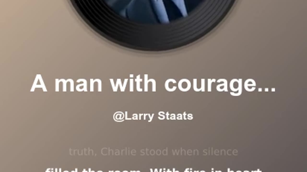 A Man with courage