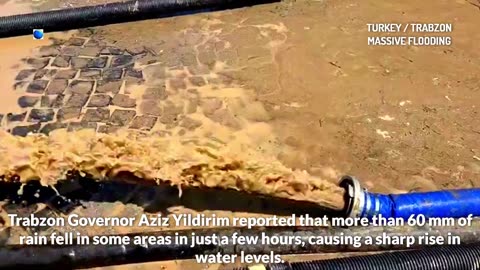 Des inondations massives frappent la Turquie, inondant Trabzon