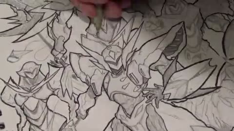 Speed Drawing 32 (Teknoman/Tekkaman Blade)