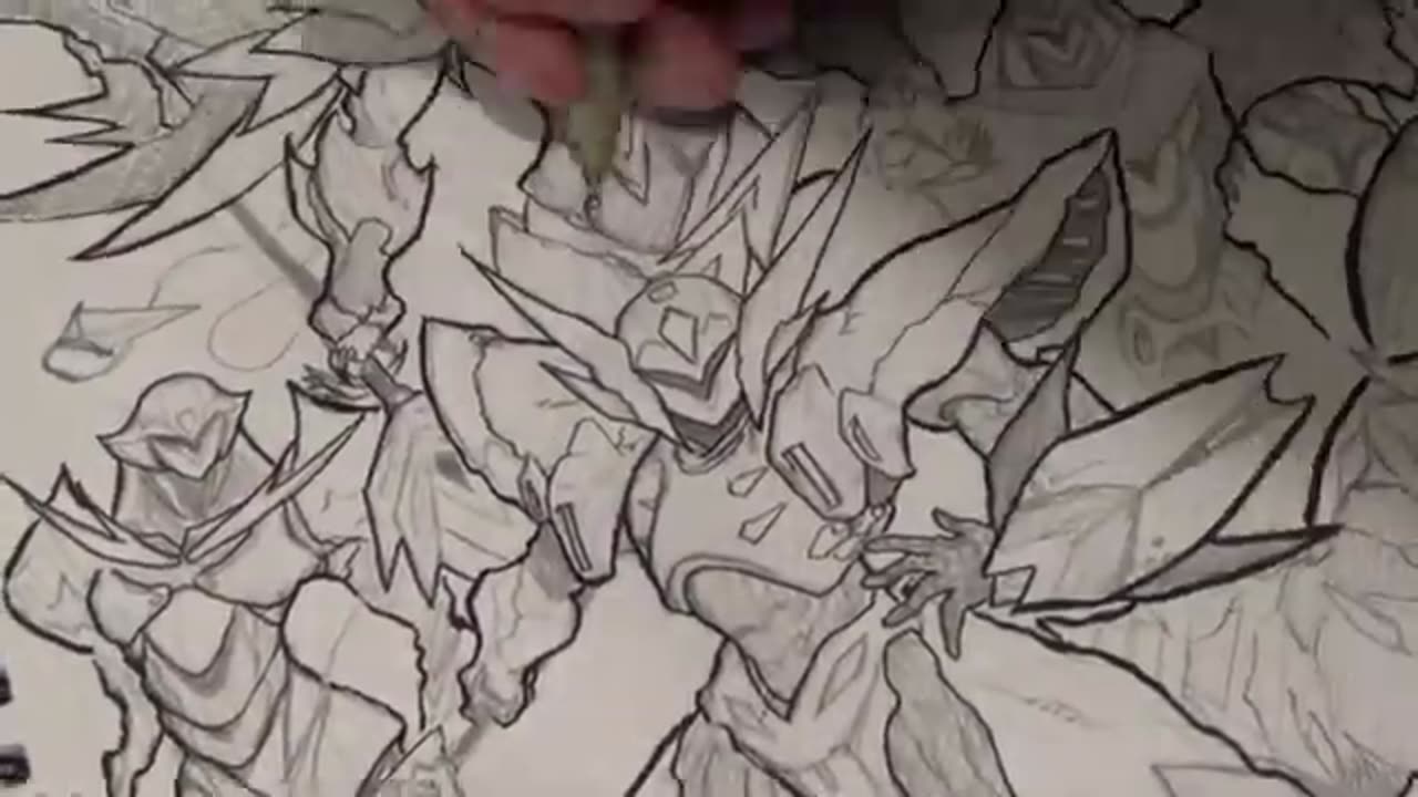 Speed Drawing 32 (Teknoman/Tekkaman Blade)