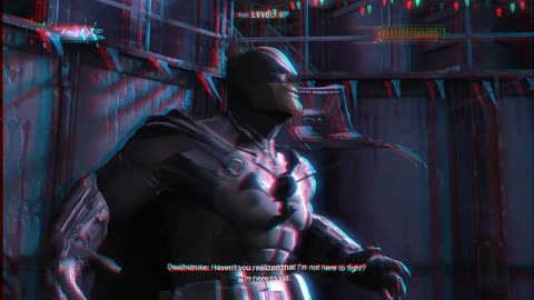Batman & Deathstroke Epic Fight Full #3D #Anaglyph