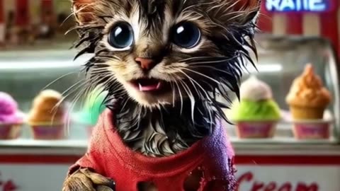 A poor cat