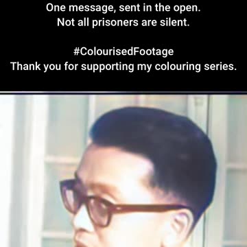 Captured Admiral Blinks a Desperate Signal #ColourisedHistory