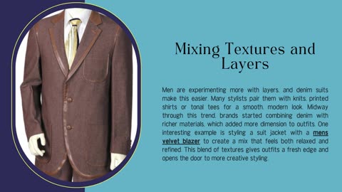 What’s New in Men’s Denim Suits