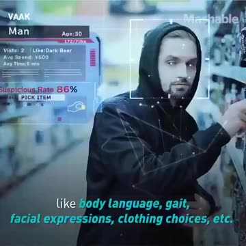 Pre-Crime AI detects possible shoplifters...