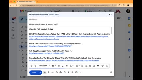 RBN Authentic News (4 August 2025)