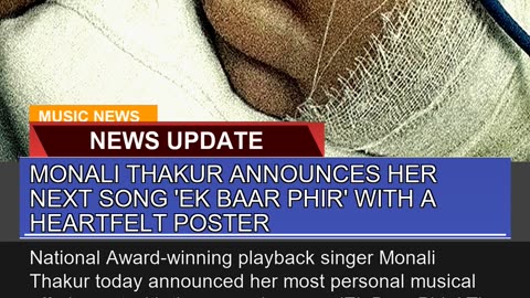 Monali Thakur Announces Her Next Song Ek Baar Phi