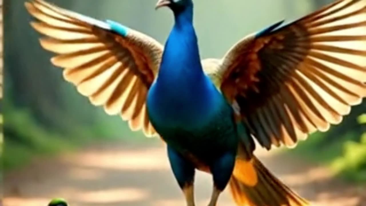 Birds save life of peacock