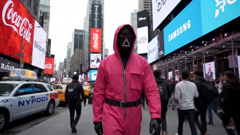 Pink Soldiers (Squid Game) in New York City
