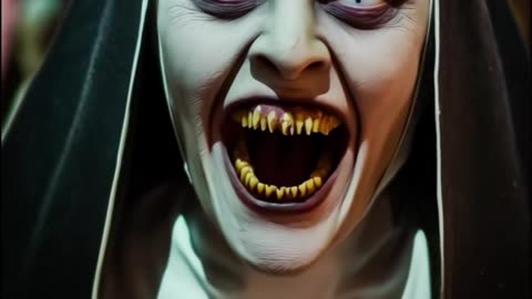 😱👺 The Most Terrifying Nun You'll Ever See... #aiscarystories #scaryvideos #scarynun