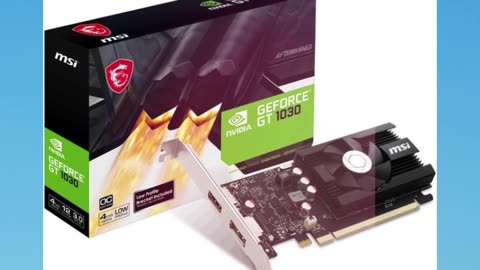 🔹 MSI GeForce GT 1030 4GD4 LP OC - Budget-Friendly Performance! 🔹 #techreview #GraphicsCard