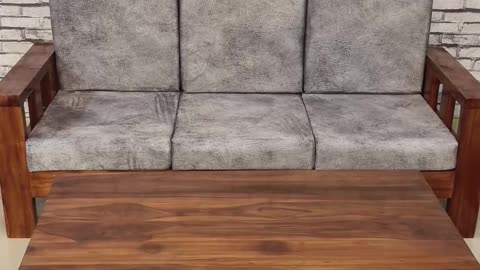 Elegant Teak Wood Living Room Furniture with Center Table |