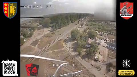 🛸🚂 Ukraine Russia War | Ronina FPV Drones Hit Train | RCF