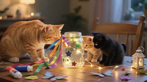 Cat Mom's Birthday! Kittens Work at Pizza for Tips 🍕 Buys Cake to Celebrate 🎂 | Heartwarming Tales